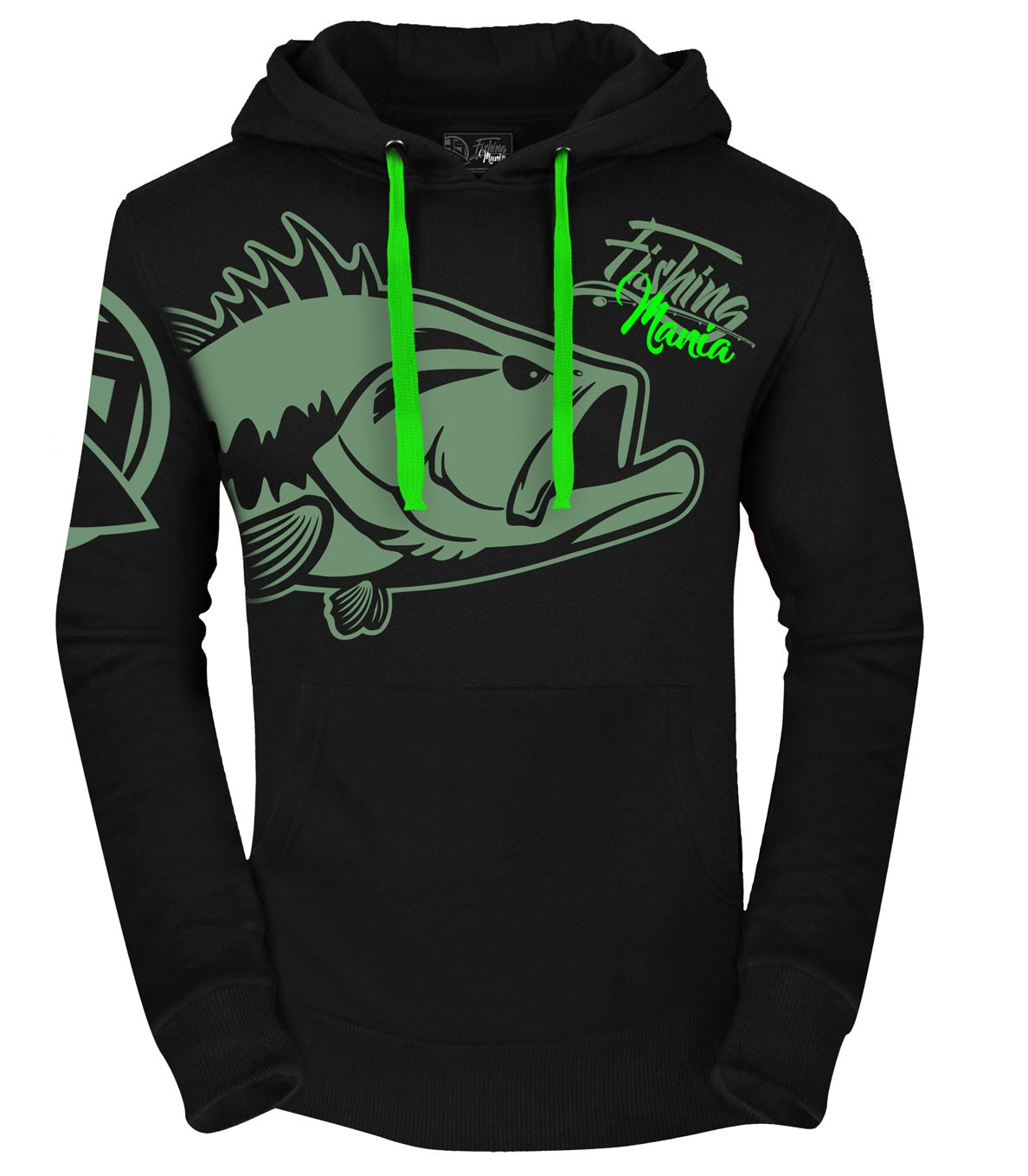 Black Bass Fishing Mania Hoodie