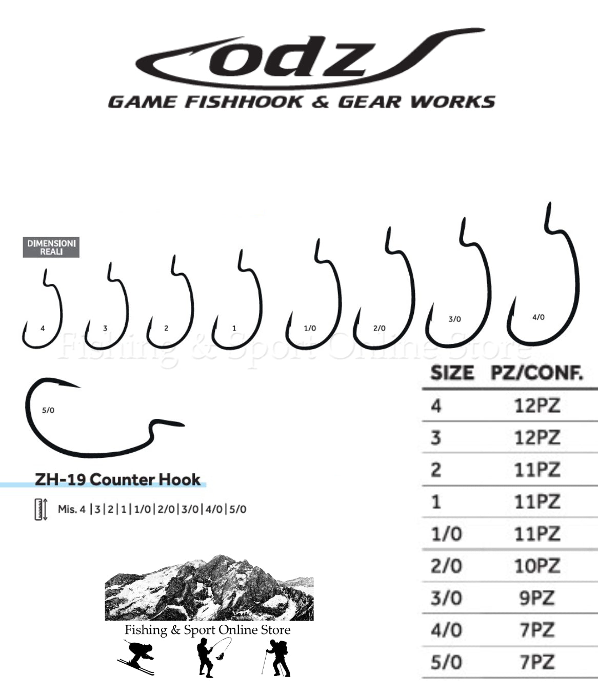 ODZ Counter Hook ZH-19