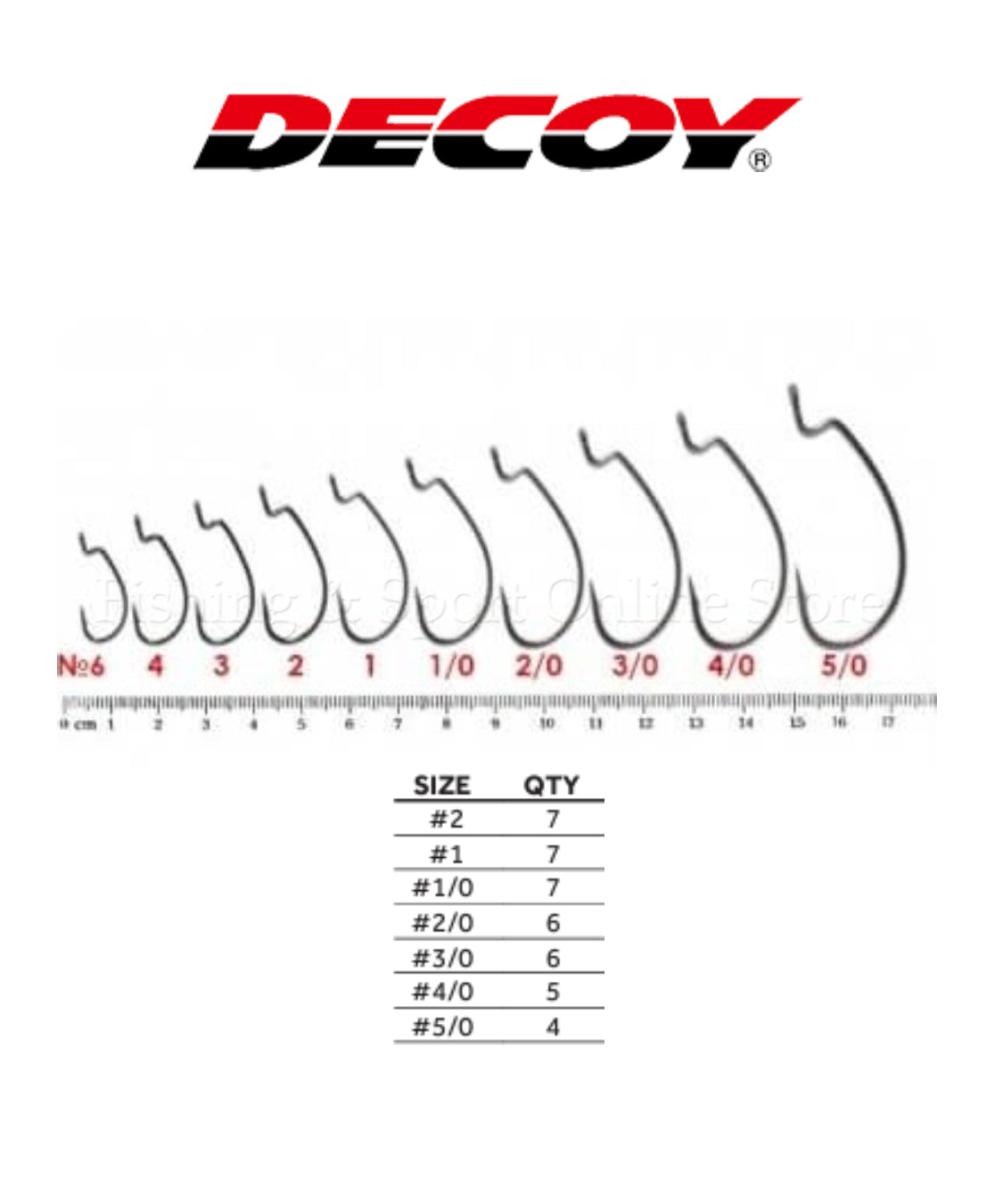 Decoy Worm 17 Kg Offset Hook