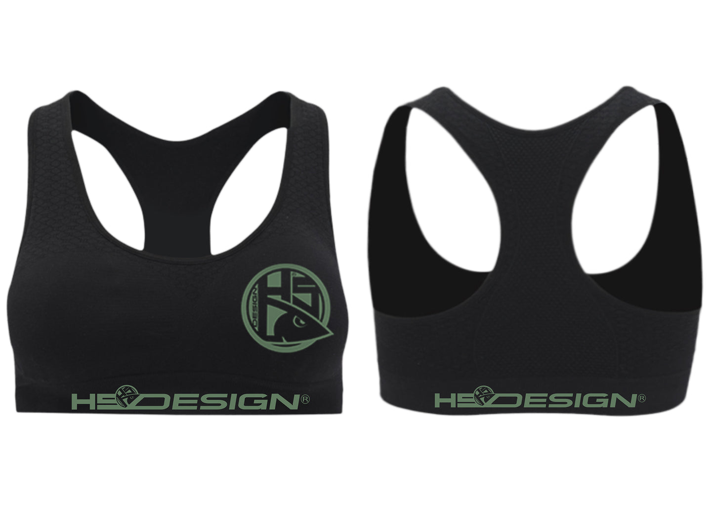 HSD Green Logo Sports Bra