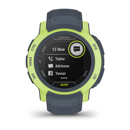 Smartwatch GARMIN Instinct 2 Surf Edition Lime 0,9" Grigio Verde, gris