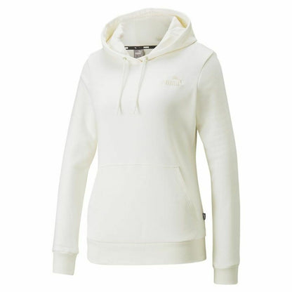 Damen Sweater mit Kapuze Puma Essentials Embroidery Weiß