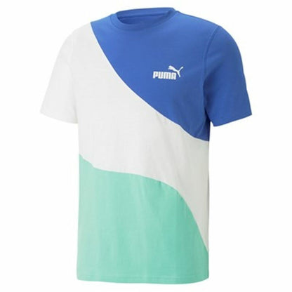 Men’s Short Sleeve T-Shirt Puma  Power Cat Blue