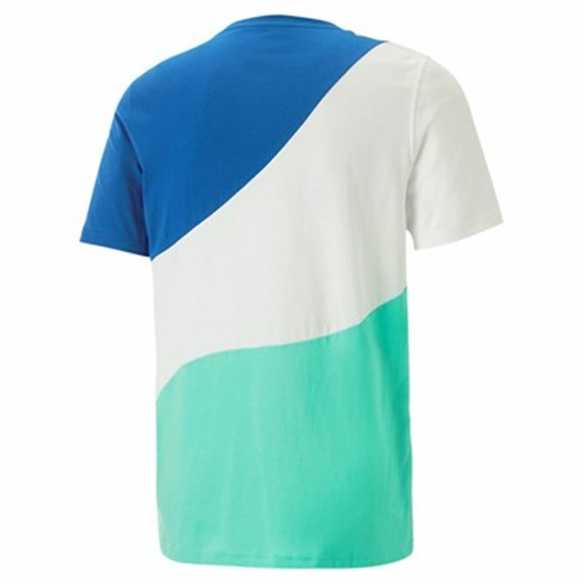 Maglia a Maniche Corte Uomo Puma  Power Cat Azzurro