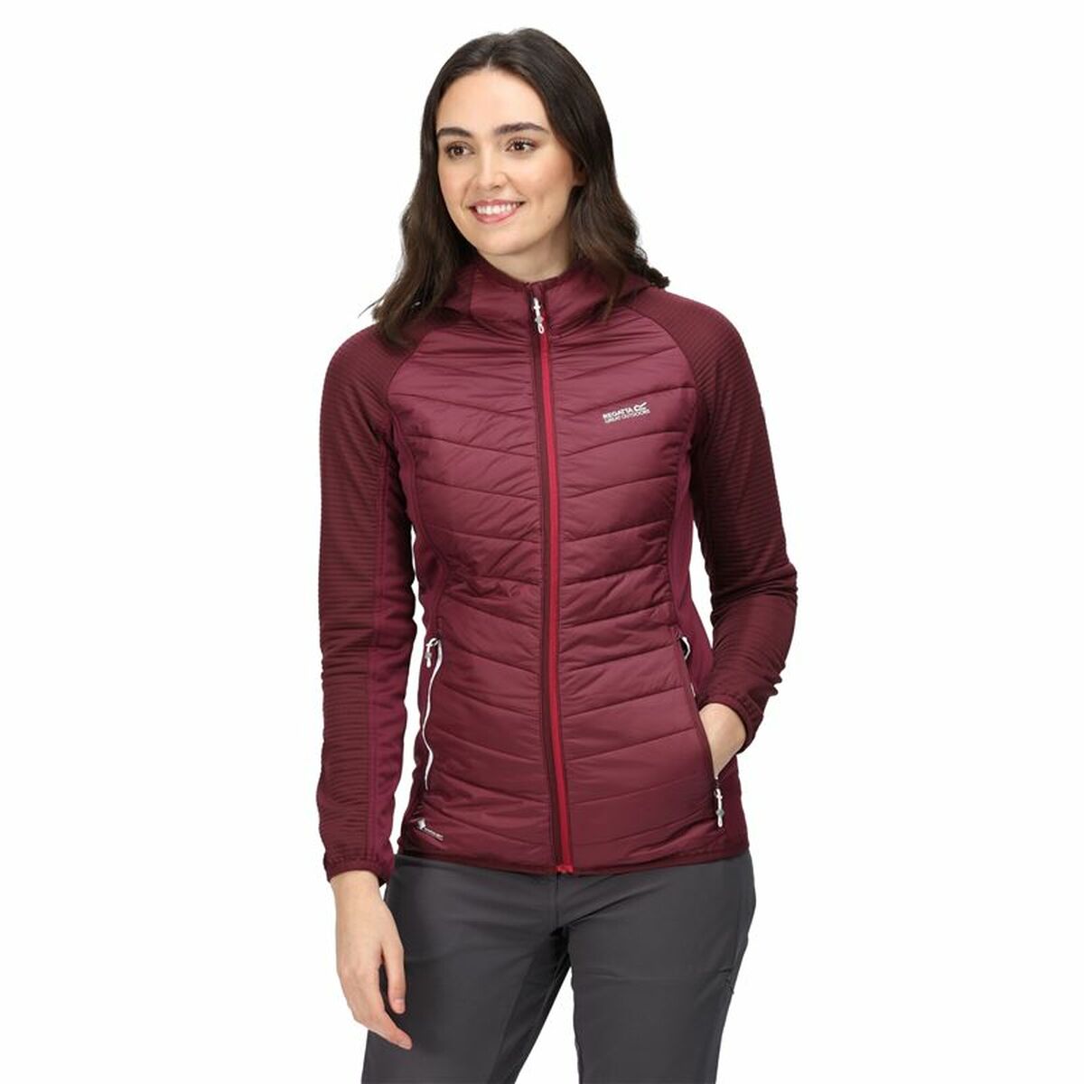 Sportjacke für Frauen Regatta Andreson VI Hybrid Dunkelrot