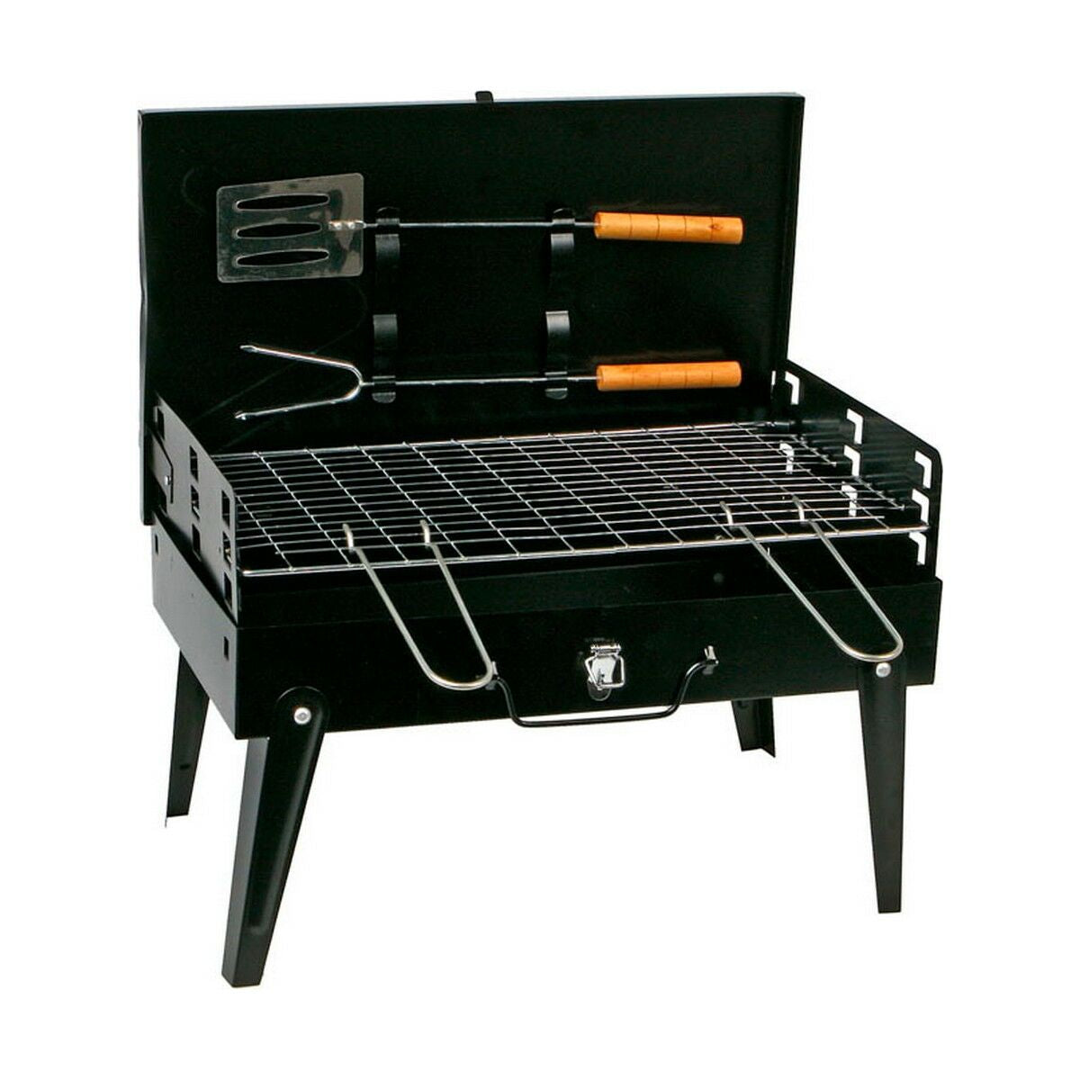 Barbecue Portatile Nero 44 x 27 x 21,5 cm