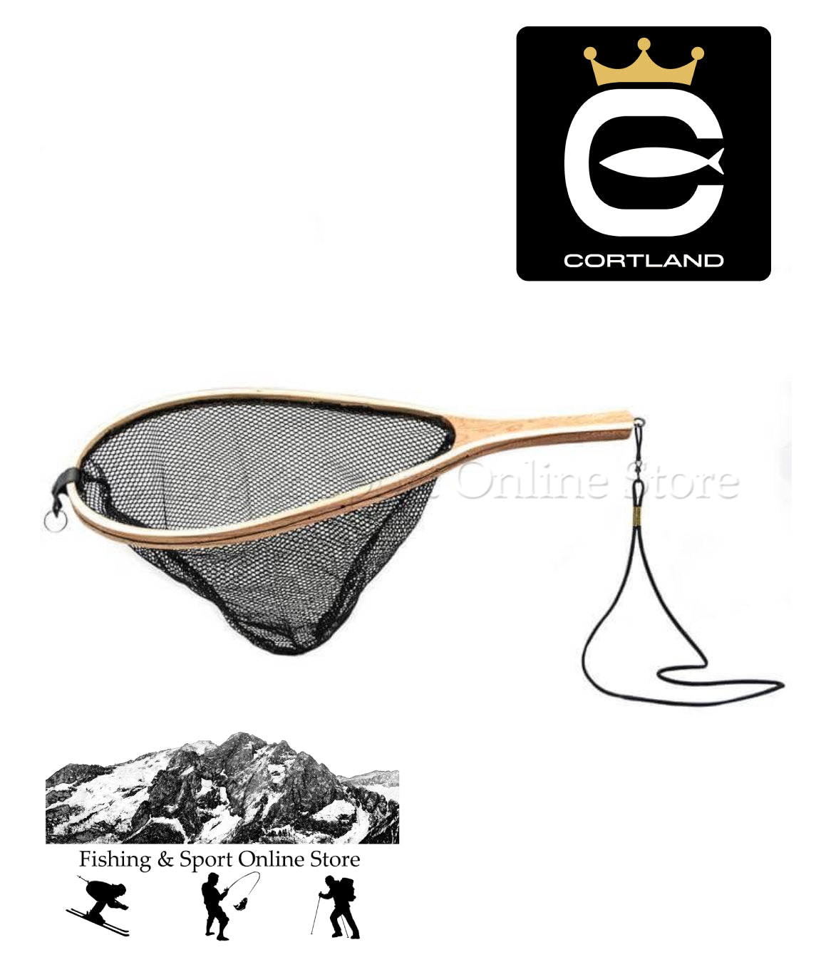 Cortland Teardrop Wooden Net