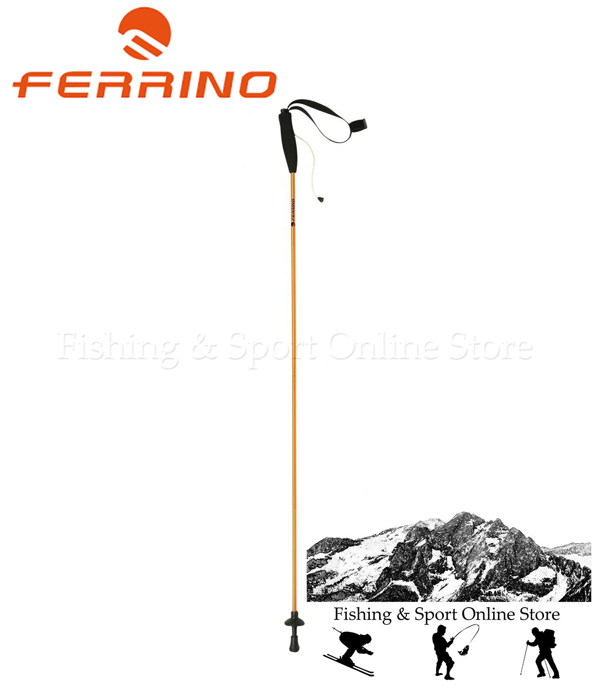 Trekking Stick Ferrino  Eiger 115 cm Orange