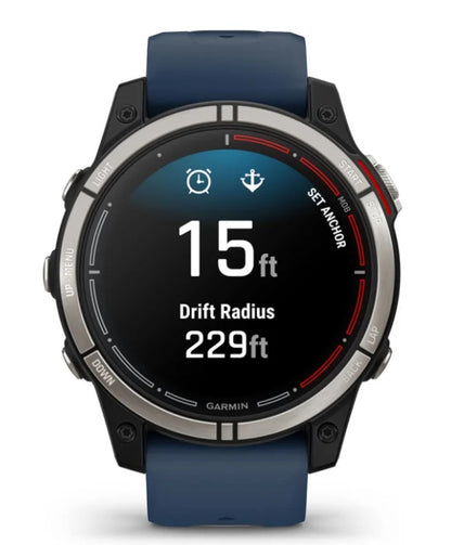 GARMIN Quatix 7 Azzurro Nero Blu scuro 1,3" 47 mm