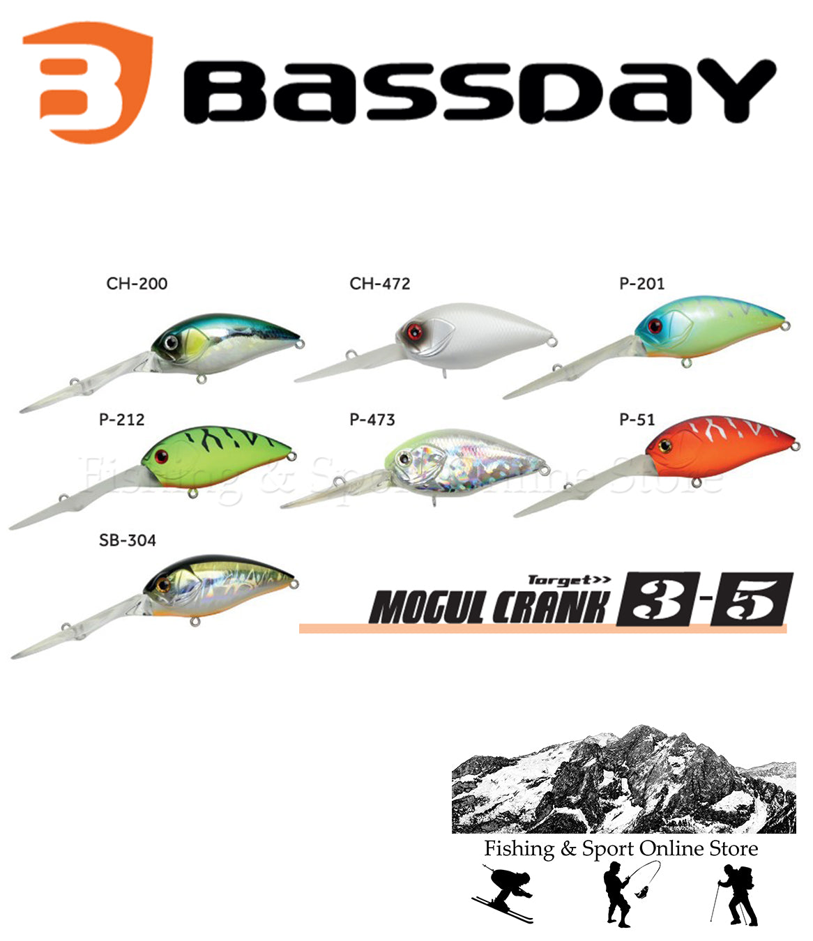 Bassday Mogul Crank Target 3