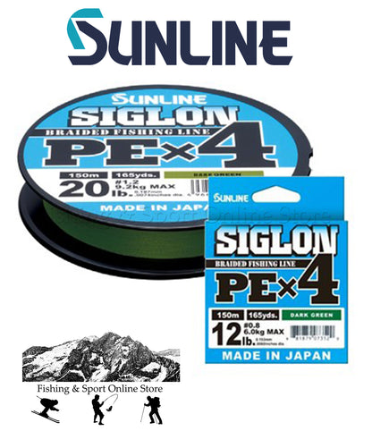 Sunline Siglon PE 4X Dark Green 150mt