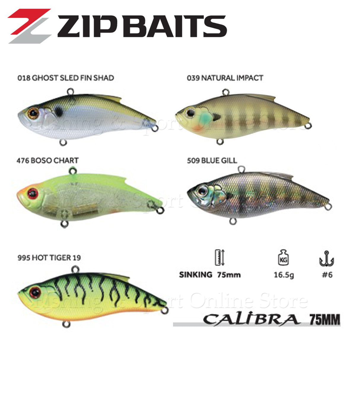 Zip Baits Calibra 75mm