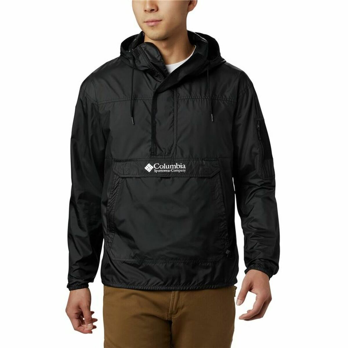 Windjacke Columbia Challenger Schwarz Herren Biegsam