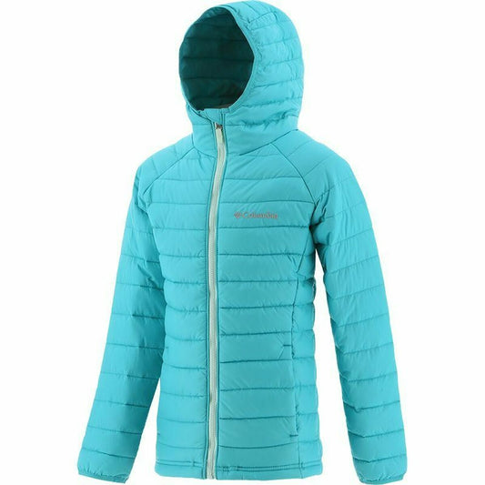 Giacca Sportiva da Bambini Columbia Powder Lite Turchese