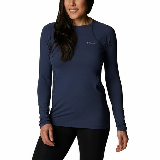 Women's long sleeve T-shirt Columbia Midweight Blue