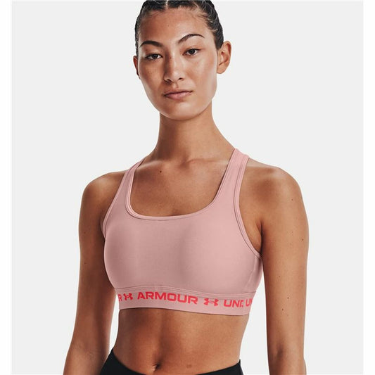 Reggiseno Sportivo Under Armour  Crossback Mid Rosa