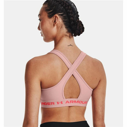 Sports Bra Under Armour  Crossback Mid Pink