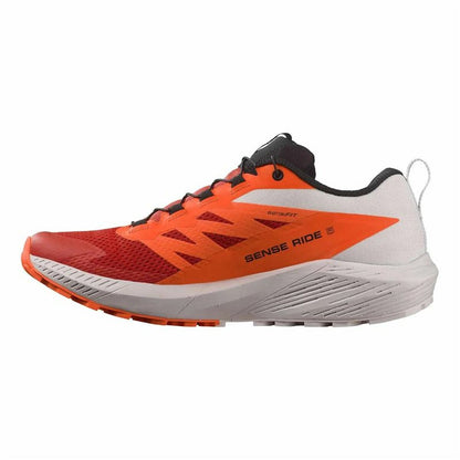 Scarpe Sportive Salomon Sense Ride 5 Montagna Bianco Rosso Uomo