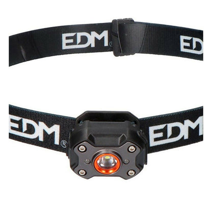 LED Head Torch EDM 8 W Black 400 lm